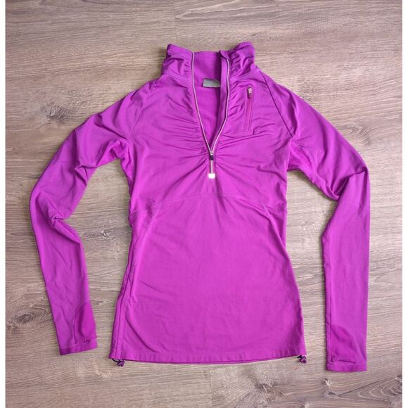 Athleta Tops - Athleta Women's Purple Performance Quarter-Zip Top Size XXS Lightweight‎